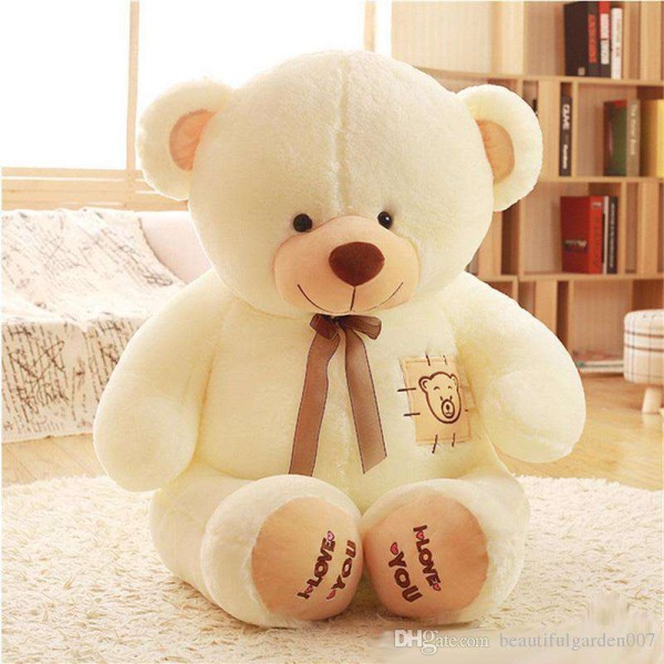 5 Feet Fat and Huge White I Love You Teddy Bear